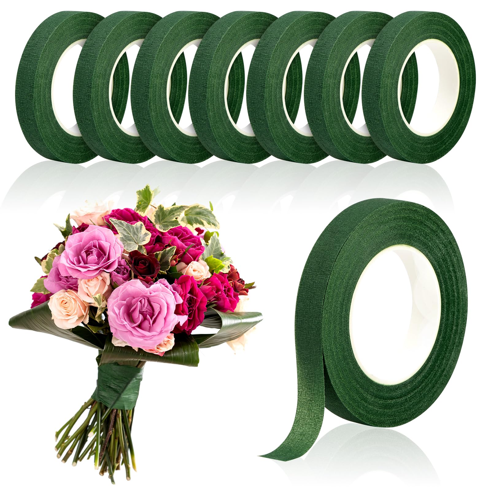 Floral Tape Green - 20 metre Yeşil Buket Çiçek Bantları