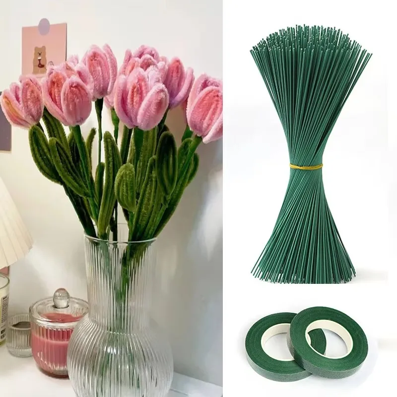 Floral Tape Green - Yeşil Çiçek Sapları DIY Çiçek Malzemesi