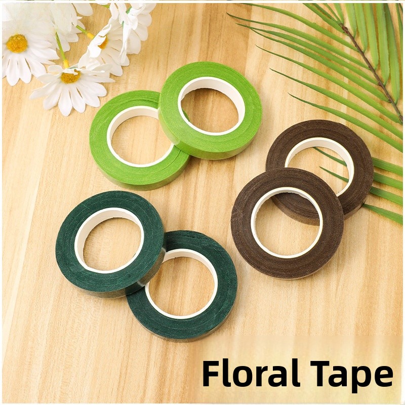 Floral Tape Green - El yapımı Çiçek Buketi Bant Bükülmüş