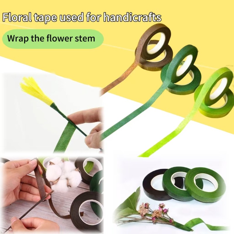 1-12Rolls Yeşil Buket Çiçek Ba - Floral Tape Green incelemesi ve fiyatı