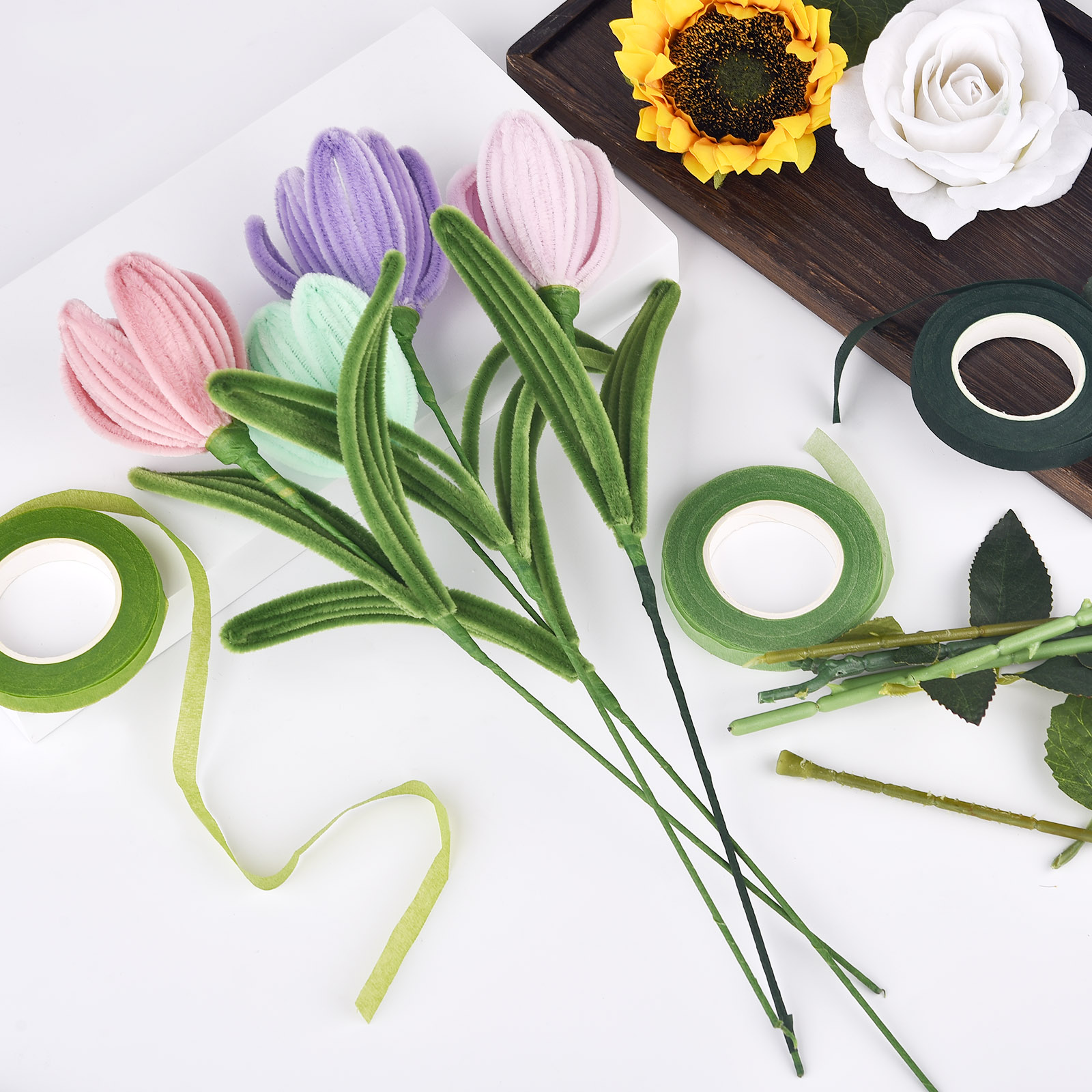30 metre Çiçek Kök Bant Korsaj - Floral Tape Green incelemesi ve fiyatı