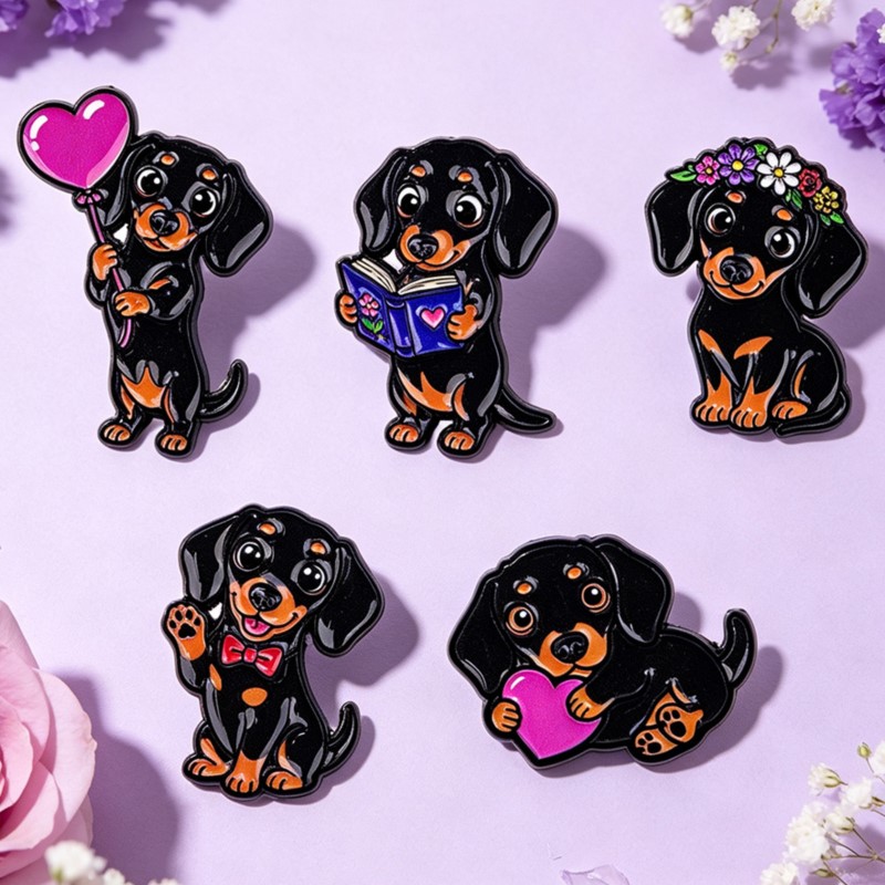 5 adet Sevimli Dachshund Emaye - Supply Florist incelemesi ve fiyatı