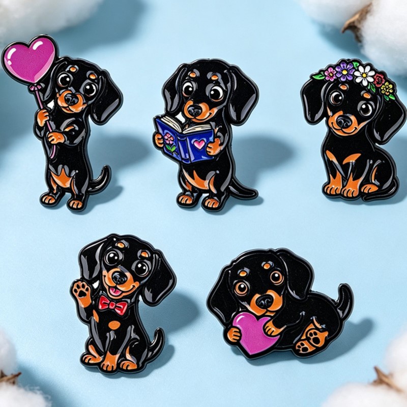 5 adet Sevimli Dachshund Emaye - Supply Florist incelemesi ve fiyatı