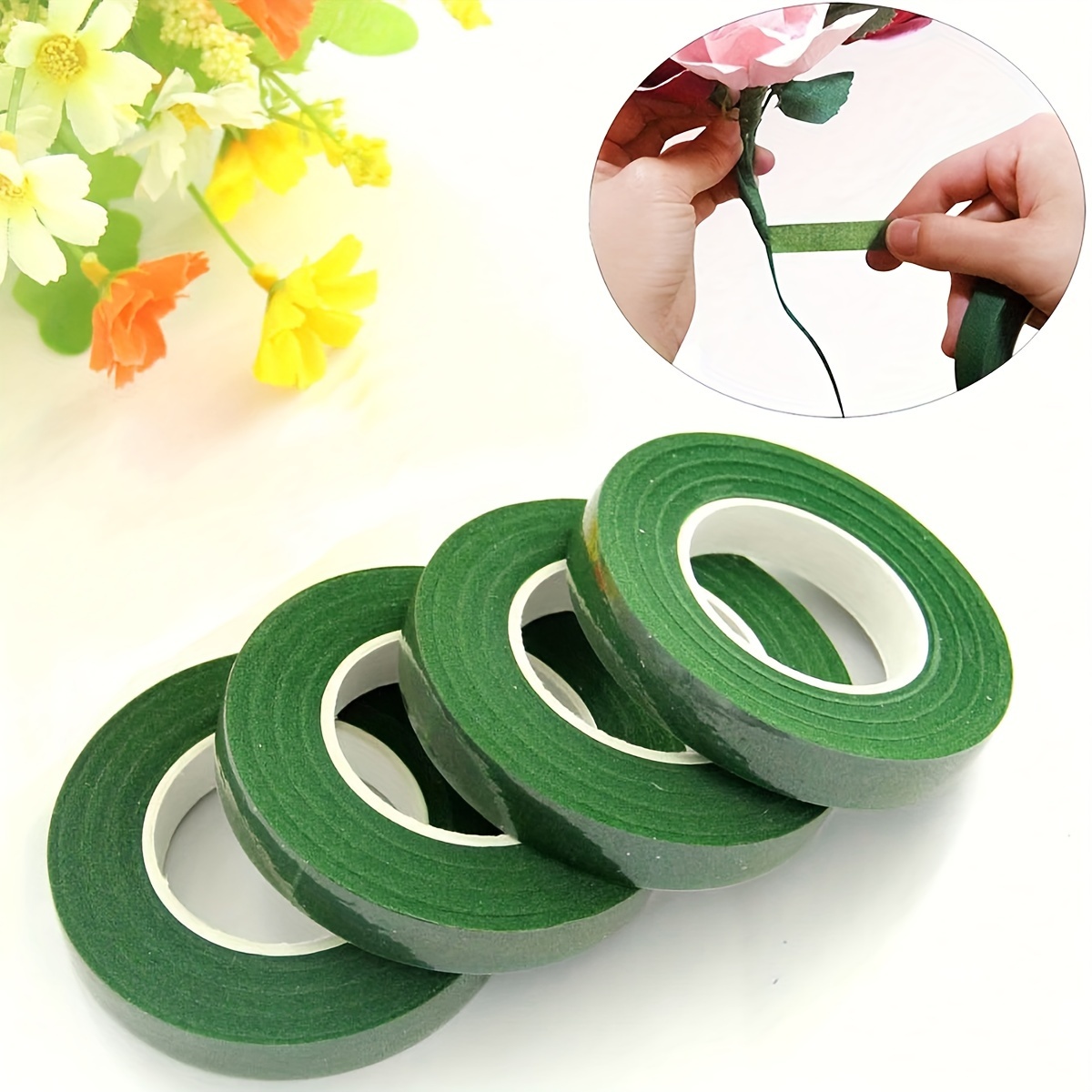 Çiçek desenli yeşil kağıt bant - Floral Tape Green incelemesi ve fiyatı
