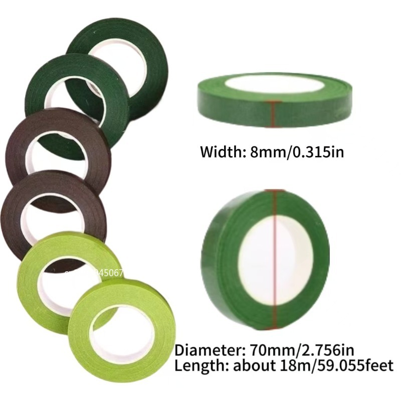Çiçekçilik Bantları Krep Kağıd - Floral Tape Green incelemesi ve fiyatı