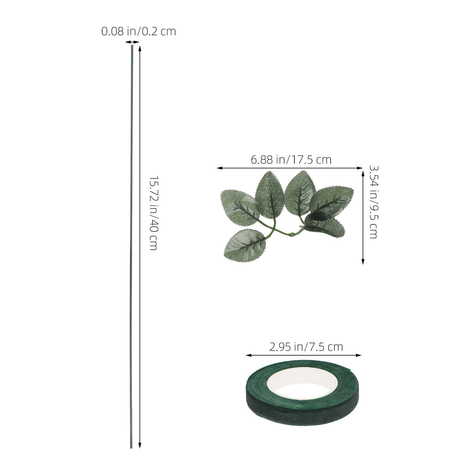 20 Parça Çiçek Aranjmanı Seti, - Floral Tape Green incelemesi ve fiyatı